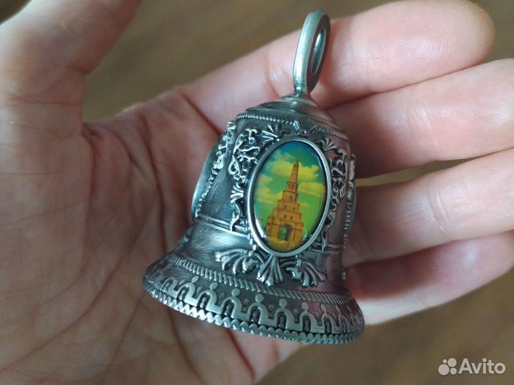 Колокольчик металлический сувенирный Казань