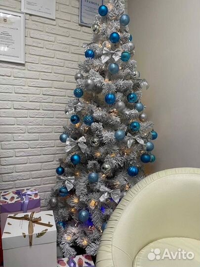 Ель искуственная заснеженная Аляска