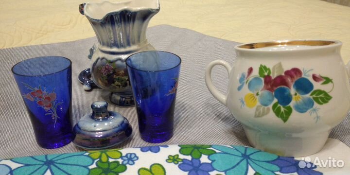 Посуда чайники Молочники Стекло Соусник Винтаж