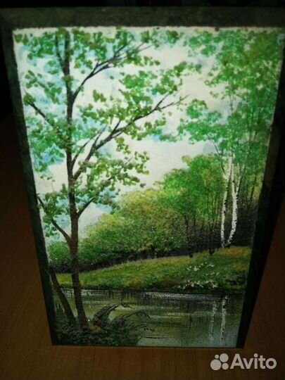 Картина настольная каменная