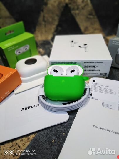 Airpods 3 1:1 гарантия 2 месяца + чехол