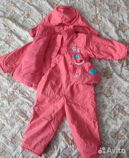 Демисезонный костюм для девочки (куртка и штаны)