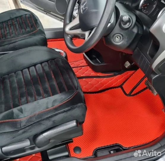 Автоковрики 3д премиум в салон Toyota FunCargo