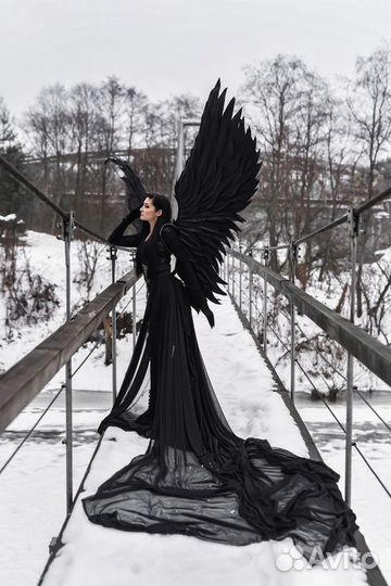 Крылья ангела черные