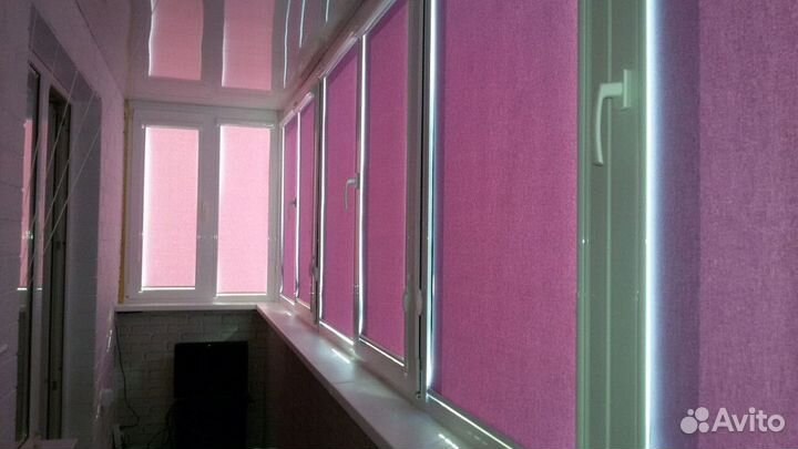 Рулонные шторы в коробе и с направляющими L9739