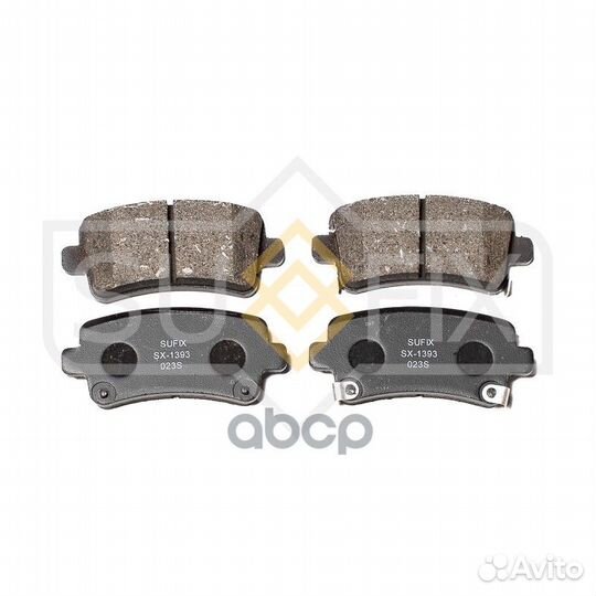 Дисковые тормозные колодки зад прав/лев SX1