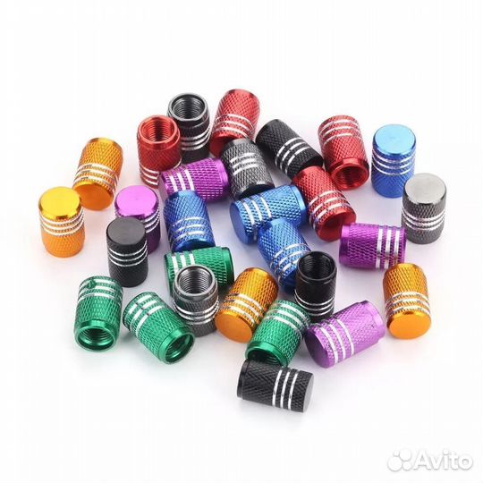 Колпачок на ниппель (авто) A/V, алюминиевый, декор