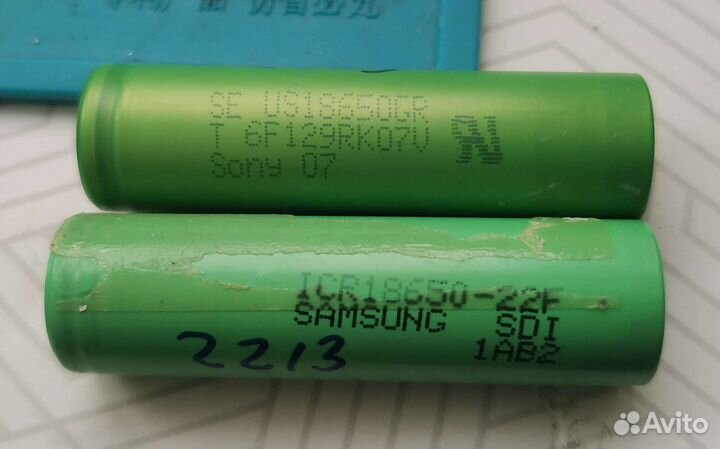 Аккумуляторы 18650 Sony Samsung Sanyo