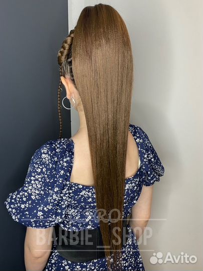 Афрокудри Афрокосы Цветной Ряд Брейды в Хвост