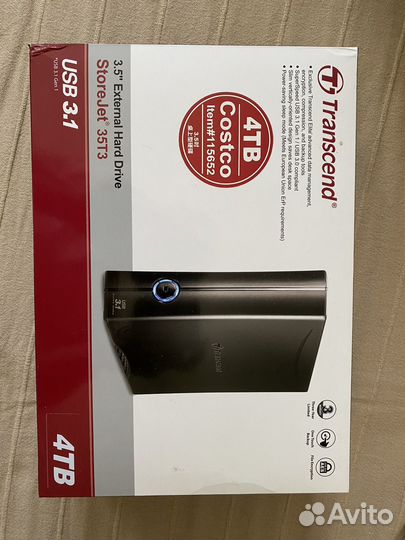 Transcend внешний жесткий диск 4 тб