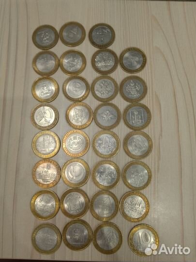 Монеты биметалл 10р