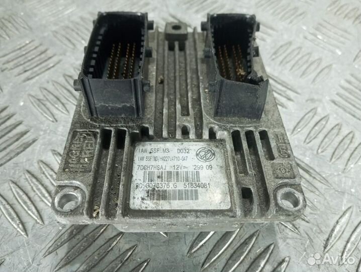 Блок управления двигателем 51834081 Fiat Punto 3 (05-12) 1.4 Бензин