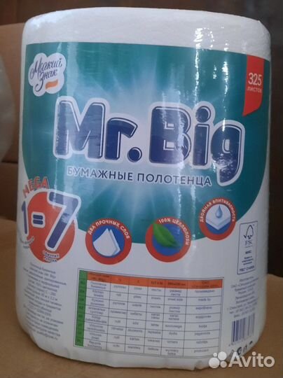 Бумажные полотенца в рулоне