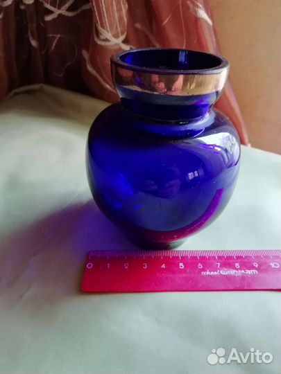 Ваза, стекло, позолота