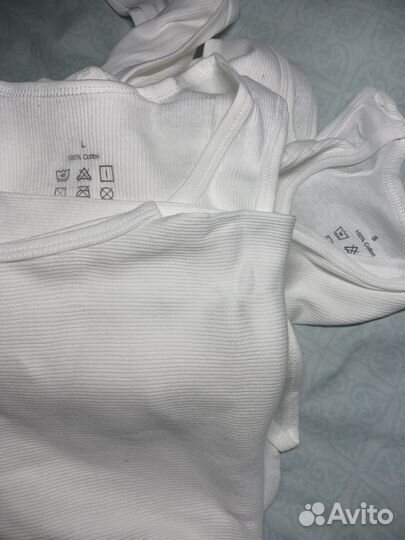 Мужские белые майки