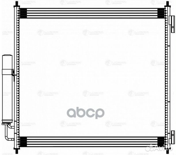 Конденсер land rover range rover 12- 2.7/3.0