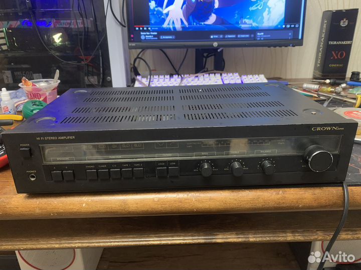 Усилитель hi fi, 100watt crown ws-440 профилактика