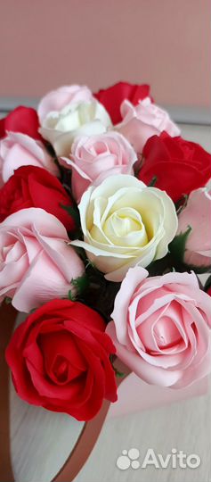 Букет из мыльных роз