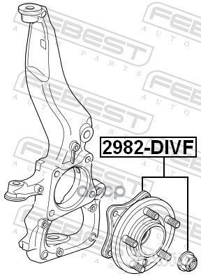 Ступица передняя 2982-divf Febest
