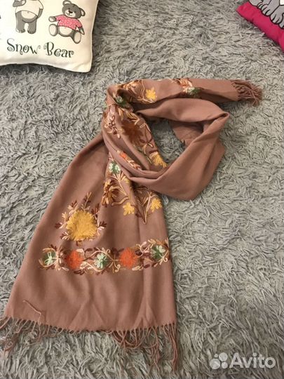 Палантин шерсть