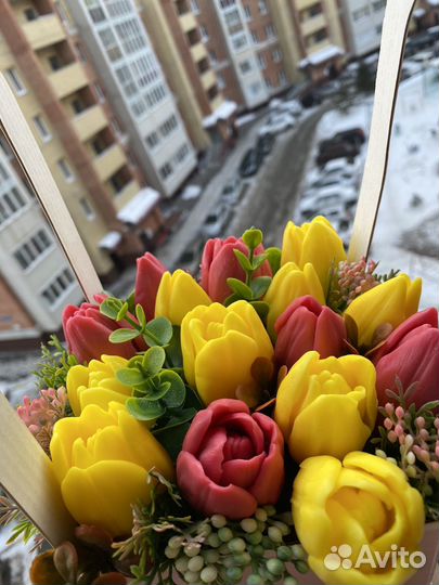 Молд тюльпаны и пионы