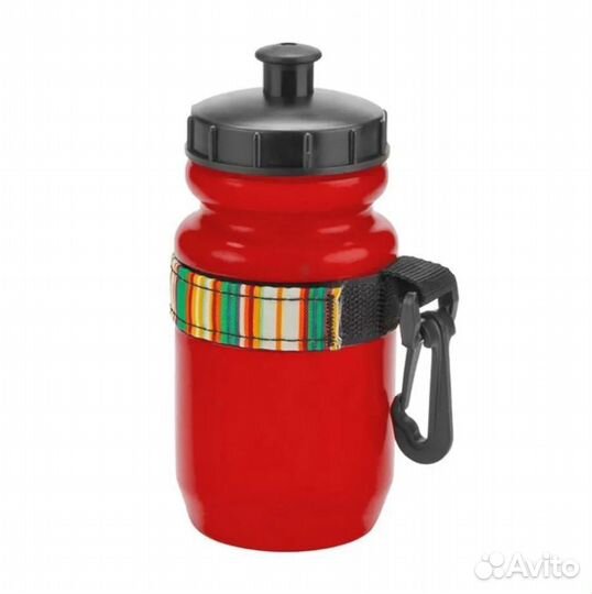 Фляга 200мл CB-1557B, с карабином,красная, арт.550035