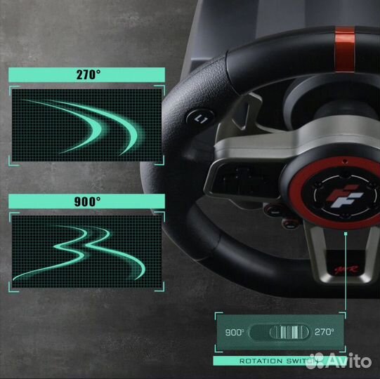 Игровой руль flashfire suzuka Racing Wheel ES900R