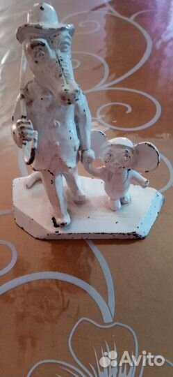 Статуэтка крокодил Гена с Чебурашкой