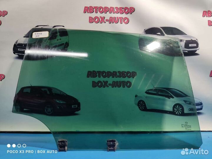 Стекло правое заднее Пежо 3008