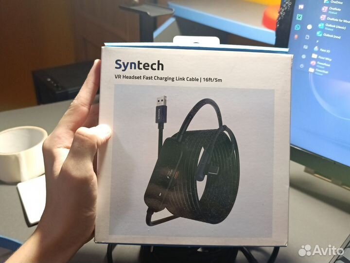 Кабель для vr Syntech с доп зарядкой