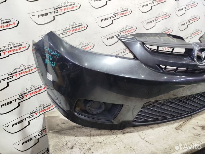 Бампер mazda5 premacy CR CR3W crew C2Y75003X38 литая решетка 1 модель передний черный, 28B XA5765