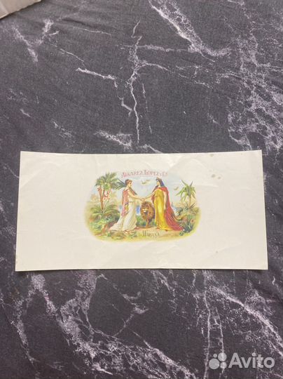 Alvarez Lopez Habana La Corona табак этикетка