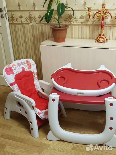 Стульчик для кормления babyton трансформер 2 в 1