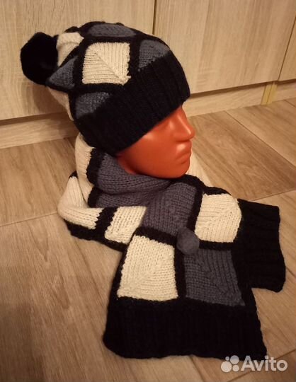Шапка и шарф женские