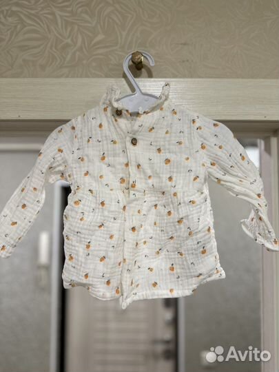 Рубашка лен mango на девочку