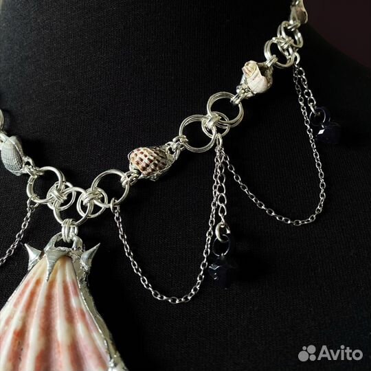 Колье ожерелье handmade y2k gotic альт