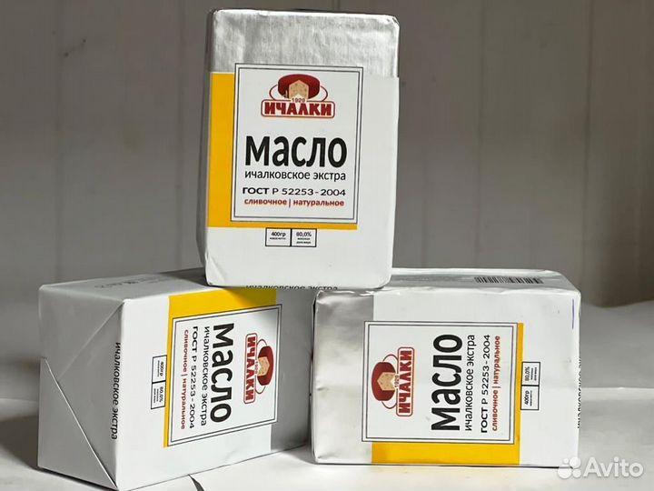 Сливочное масло Ичалковское Экстра 400гр