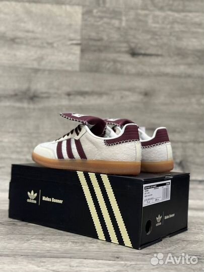 Кроссовки Adidas Samba Wales Bonner Cream White