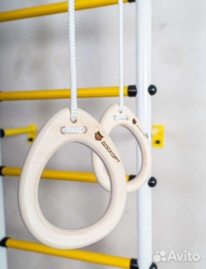 Гимнастические кольца детские деревянные Doskort