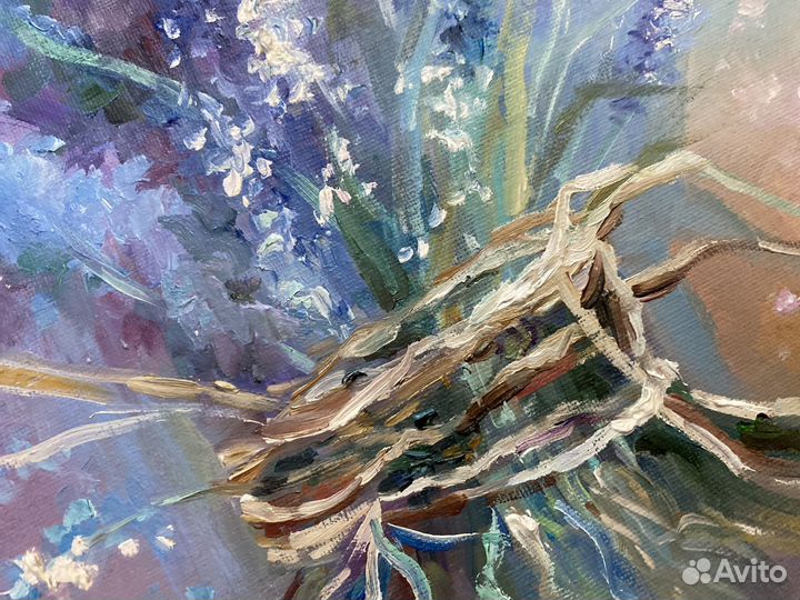 Картина маслом цветы