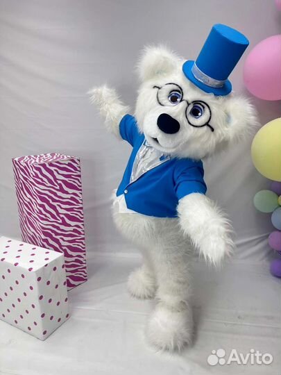 Аниматор белый мишка/поздравление на праздник