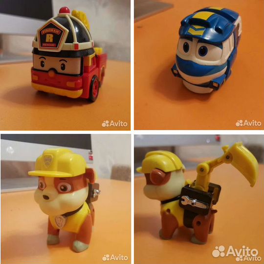 Игрушки трансформеры Робокар, роботы поезда