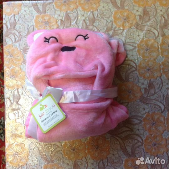 Детское одеяло для новорожденных с капюшоном