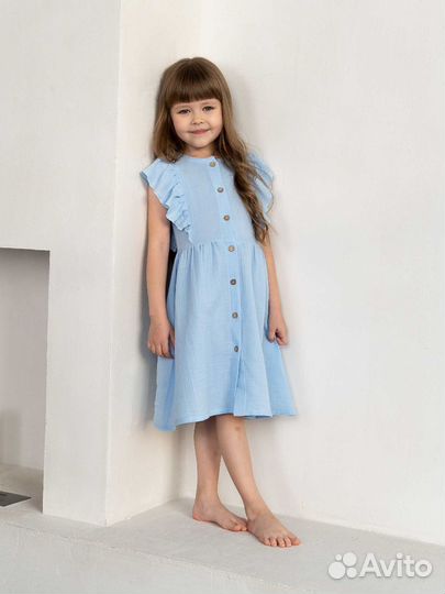 Платье из муслина для девочки