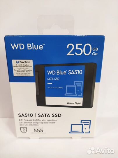 Новые SSD 250gb SA510 SATA 2.5