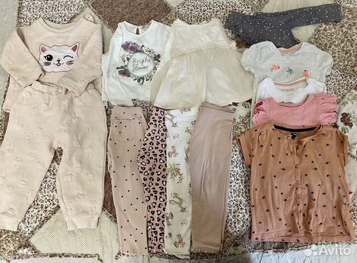Одежда для девочки 92 zara hm mothercare