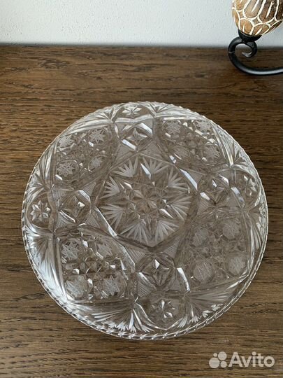 Блюдо и Фруктовница СССР хрусталь