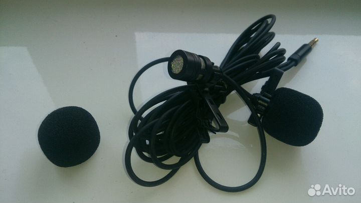 Микрофон петличный,стерео
