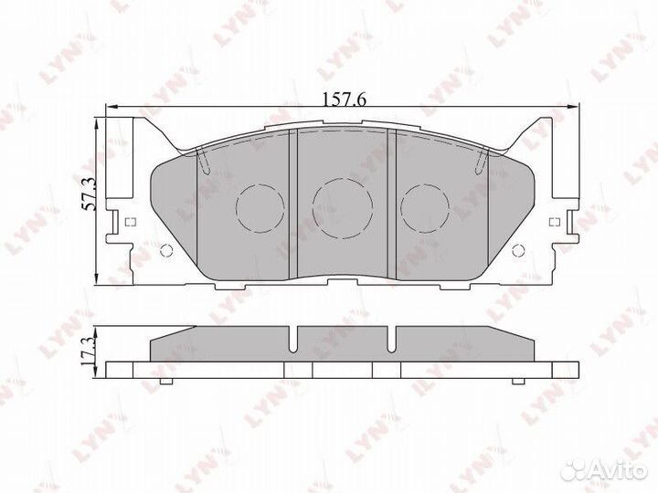 Колодки дисковые lynxauto BD-7530