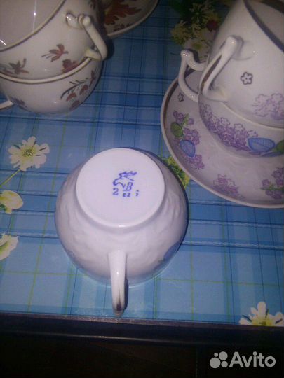 Чайные кружки,блюдце